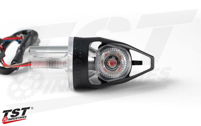 Clear lens and unique design centered around providing bright light output and superior lens optics.