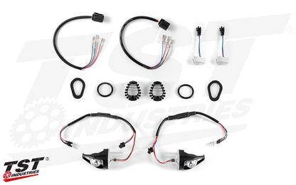 TST MECH-GTR Front LED Turn Signals for Yamaha YZF-R3 2025+