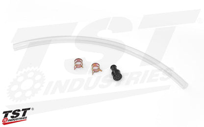 What's included in the TST Industries OEM Rear Brake Reservoir Delete Kit.