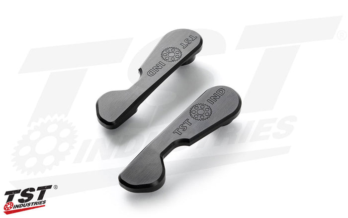 CNC machined from high-grade aluminum with a durable black anodized finish.