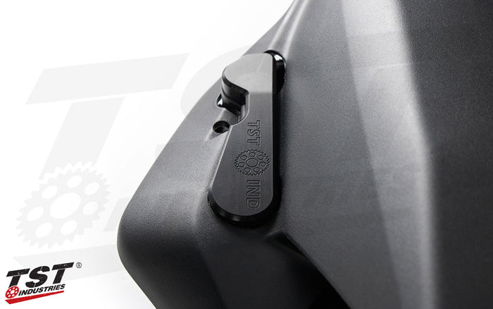 Clean up the look of your 2017-2020 Yamaha R6 with TST Passenger Peg Block-Off Plates.