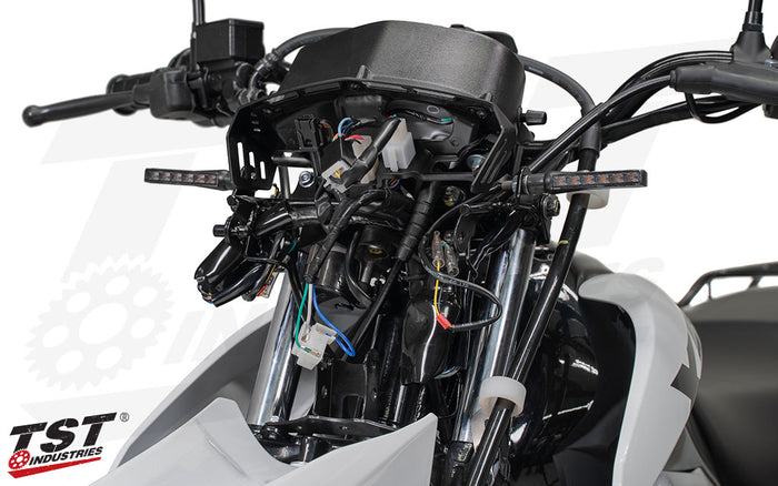 Plug and play installation on the 2023+ Honda XR150L.