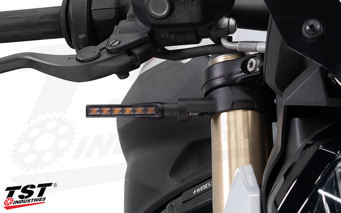 Mount aftermarket turn signals on your BMW S1000R / M1000R.