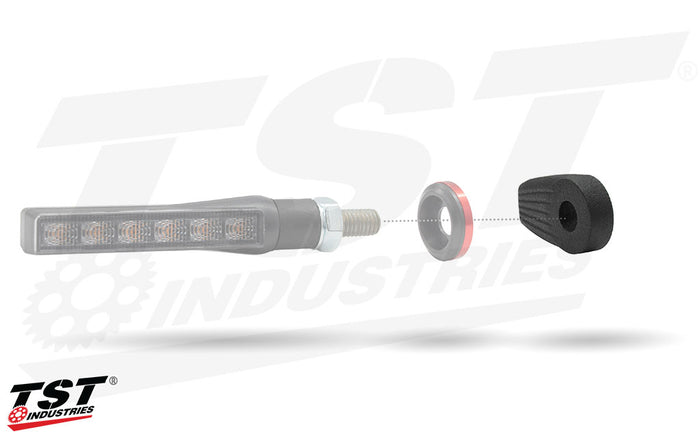 Gaurenteed to work with the TST Pod Turn Signal Line and TST Annodized Accent Washer Kit.