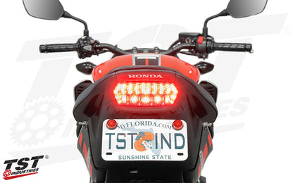 104 super bright LEDs provide ample light output.