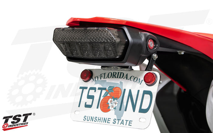 Add rear signal block-off hardware if you're removing your signals for a clean and finished look.