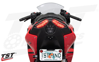 TST Programmable And Sequential LED Integrated Tail Light For Kawasaki Ninja 500 / Z500 2024+