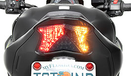 TST Programmable and Sequential LED Integrated Tail Light for Kawasaki Z900 2017-2024