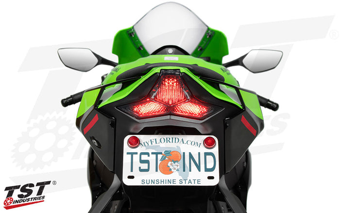 TST Programmable and Sequential LED Integrated Tail Light for Kawasaki ZX-10R 2021-2025