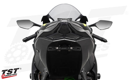 Unique lens geometry compliments the 2016-2020 Kawasaki ZX1-0R.