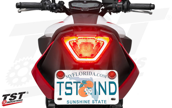 Sleek and bright LEDs increase visibility and style.