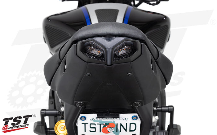 TST Programmable And Sequential LED Integrated Tail Light For Yamaha MT-09 2021+ (Non-Blemished Unit Shown)