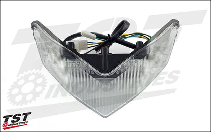 Gain a race inspired look with the TST LED Integrated Tail Light. Clear Lens shown.