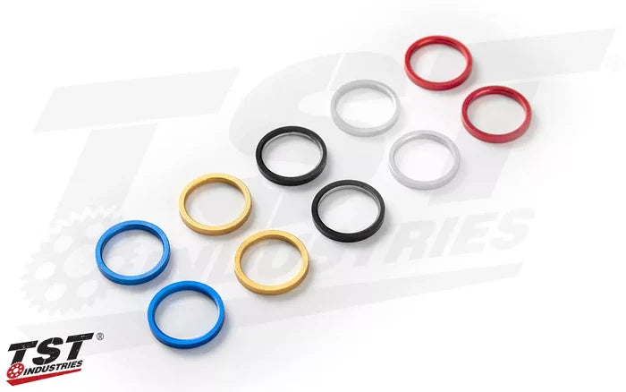 Pick the anodized accent ring color that fits best with your style.