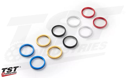 Pick the anodized accent ring color that fits best with your style.