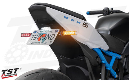 TST Queadrix-D rear signals feature dual color LEDs for and integrated and multi-function design.