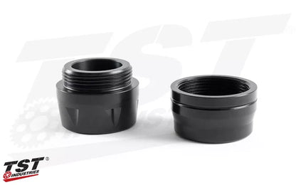 Each slider features and easy to replace delrin slider cap.