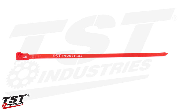 8 inch Red reusable zip tie.