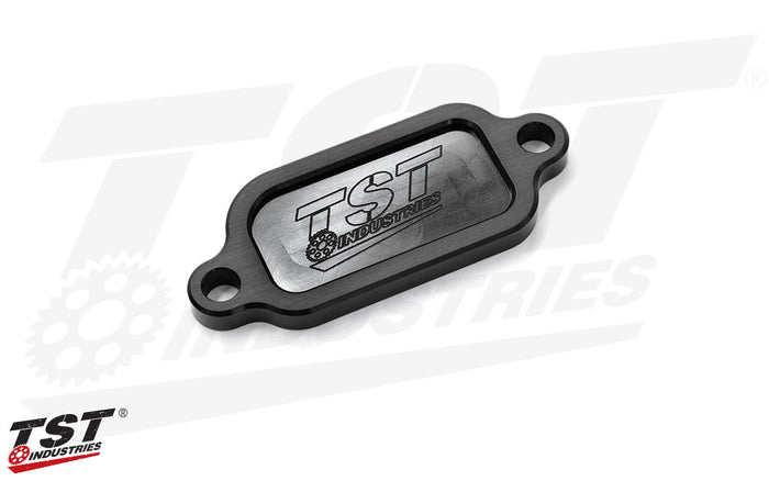 High grade CNC machined aluminum construction features a durable black anodized finish.