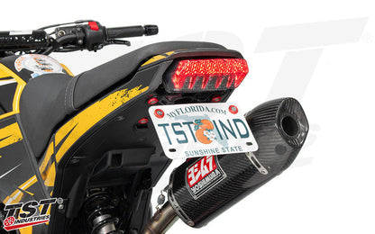 TST Standard Fender Eliminator for Honda 2013-2016 Grom - Shown with upgraded red washer hardware kit.