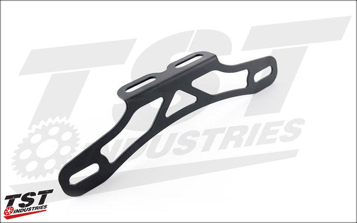 Stainless steel construction with a black powder coat finish.