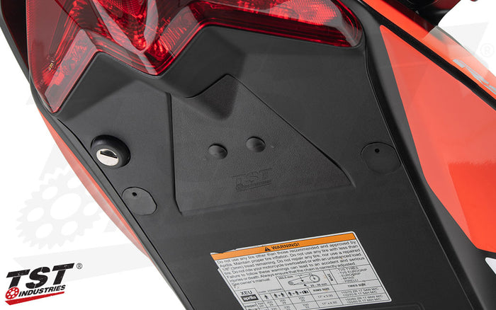 After installing the TST Undertail Closeout for the 2024+ Aprilia RS 457.