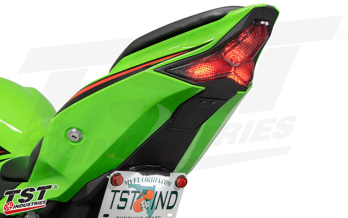 Designed to seal off the hole left behind after removing the stock ZX-4RR / ZX-4R fender.