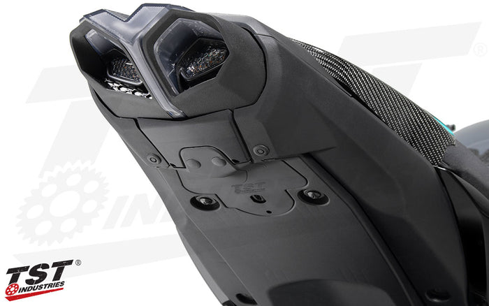Color and texture matched construction blends in with the rest of the undertail components.