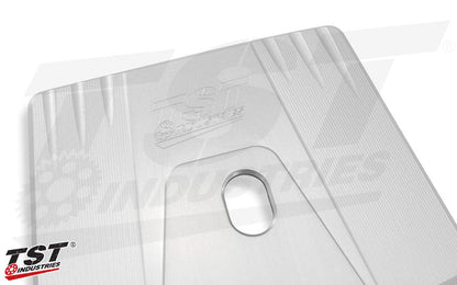 Features subtle TST Industries iconography