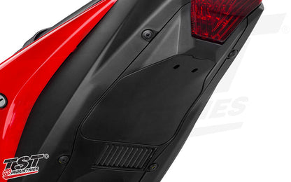 Undertail Fairing follows the shape, color and texture of the YZF R3 and MT-03 tail section.