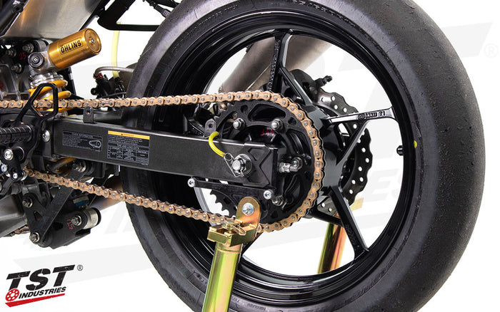 Anodized black hard coat increases durability and style.