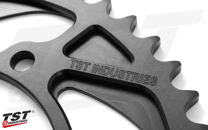 Black Anodized Finish Provides A Rear Sprocket That Stands Out With Style And Design.