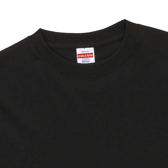United Athle Classic Premium Long Sleeve 6.2oz Tee - Black