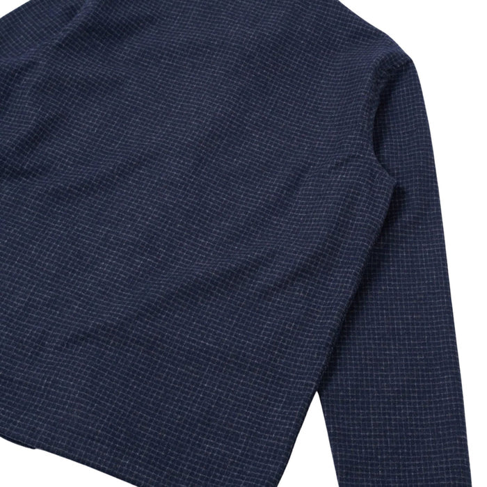 Universal Works Bobby Wool Mix Bakers Overshirt - Navy Check