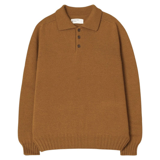Universal Works Curtis Sweater Shetland Wild - Gold