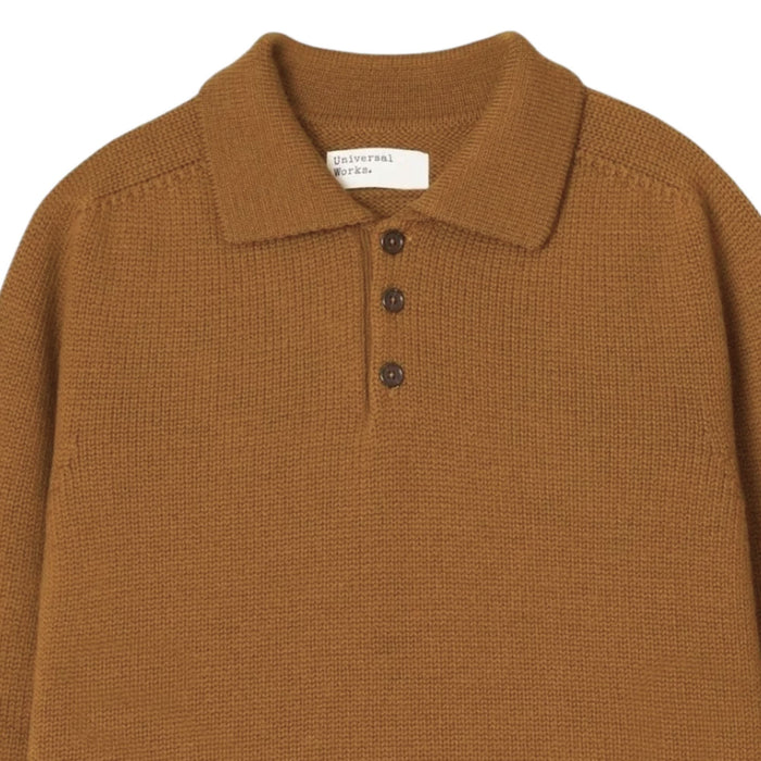 Universal Works Curtis Sweater Shetland Wild - Gold