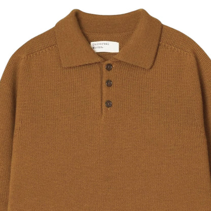 Universal Works Curtis Sweater Shetland Wild - Gold