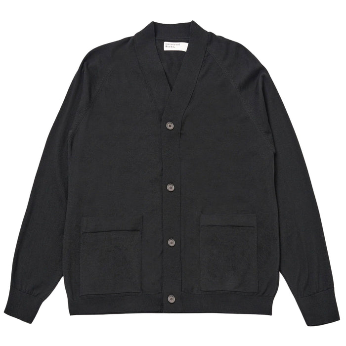 Universal Works Loose Cardigan II Merino - Charcoal