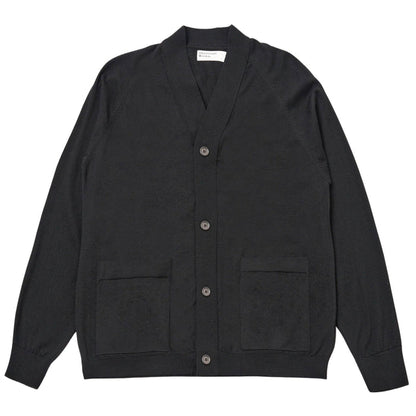 Universal Works Loose Cardigan II Merino - Charcoal