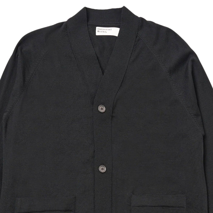 Universal Works Loose Cardigan II Merino - Charcoal