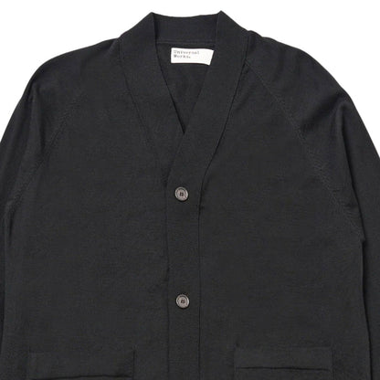 Universal Works Loose Cardigan II Merino - Charcoal