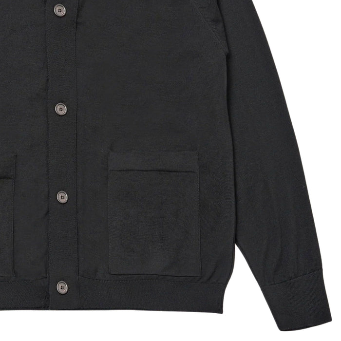 Universal Works Loose Cardigan II Merino - Charcoal