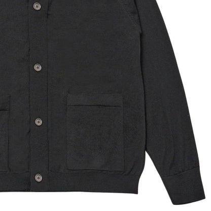 Universal Works Loose Cardigan II Merino - Charcoal