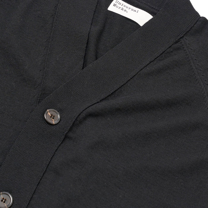 Universal Works Loose Cardigan II Merino - Charcoal