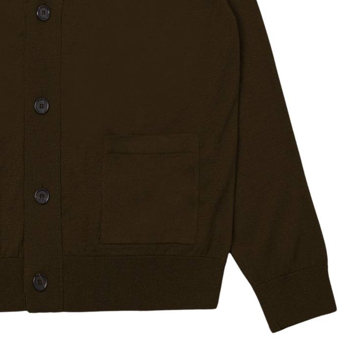 Universal Works Loose Cardigan II Merino - Espresso