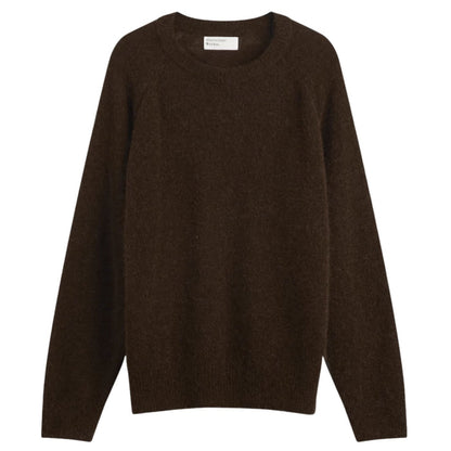Universal Works Lyon Crew Alpaca Knit - Brown