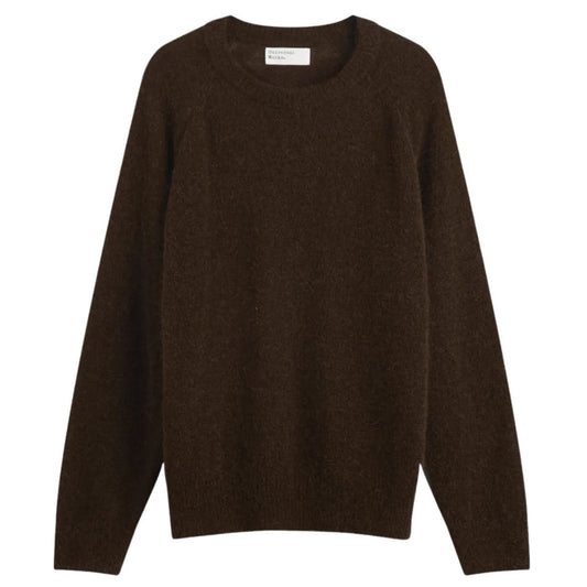 Universal Works Lyon Crew Alpaca Knit - Brown