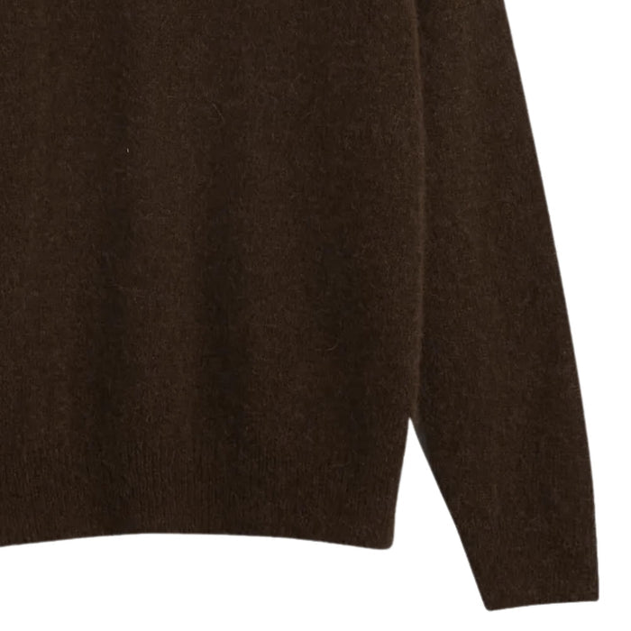 Universal Works Lyon Crew Alpaca Knit - Brown