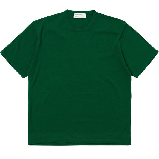 Universal Works Merino Fine Knit T-Shirt - Green