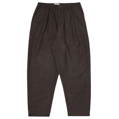 Universal Works Pleated Track Pant Recycled It Tweed - Brown